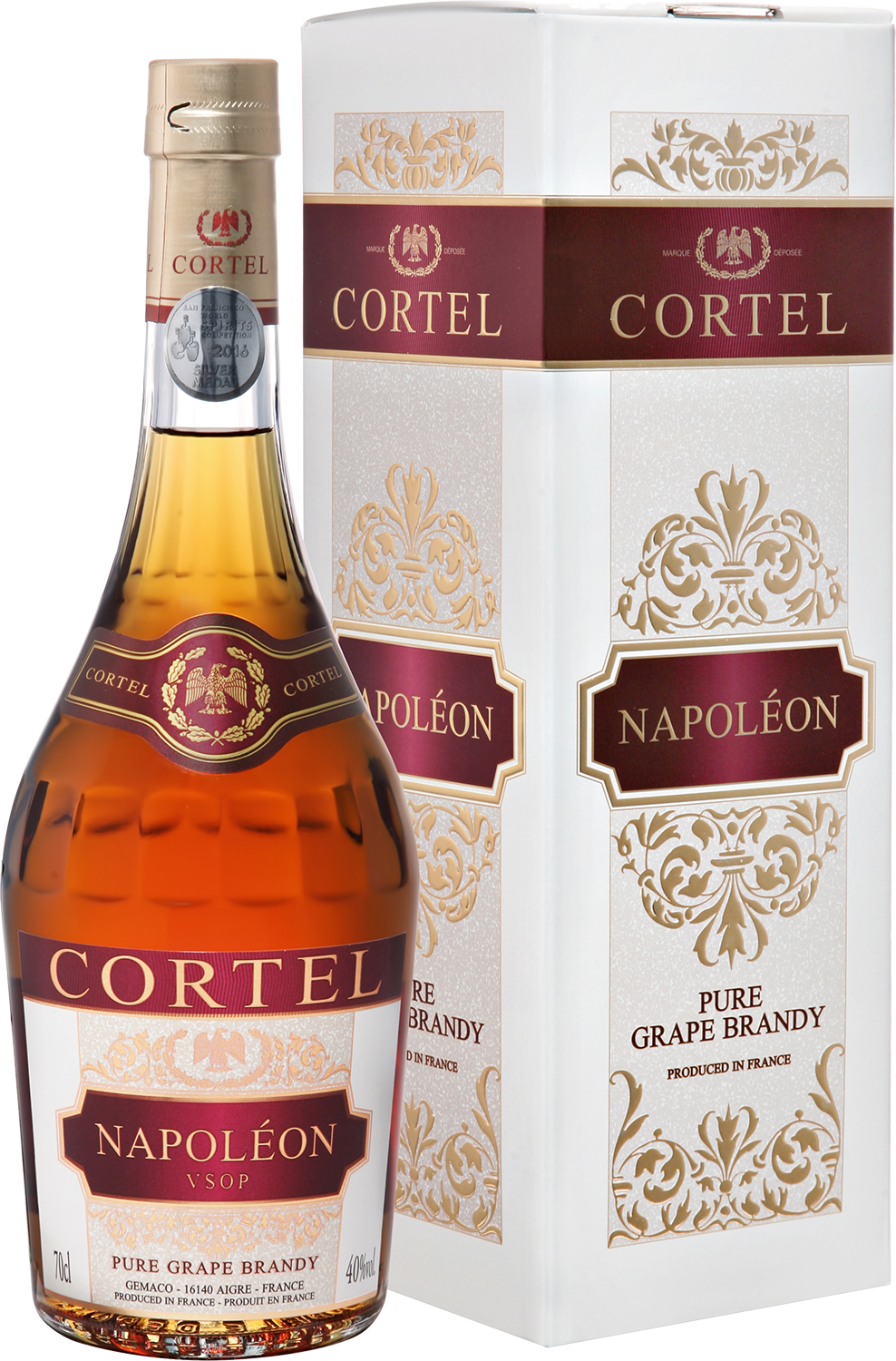 Бренди Кортель Наполеон VSOP в п/у 0.7&nbsp;л