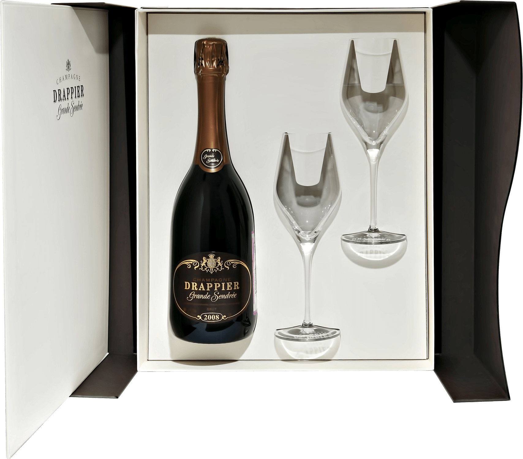 Драпье "Гранд Сандре" в п/у с 2 бокалами 2008 0.75&nbsp;л