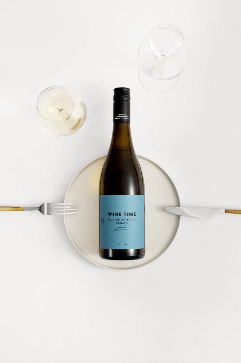 Вайн Тайм Совиньон Блан Крым Вейн унд Вассер 2022 0.75&nbsp;л