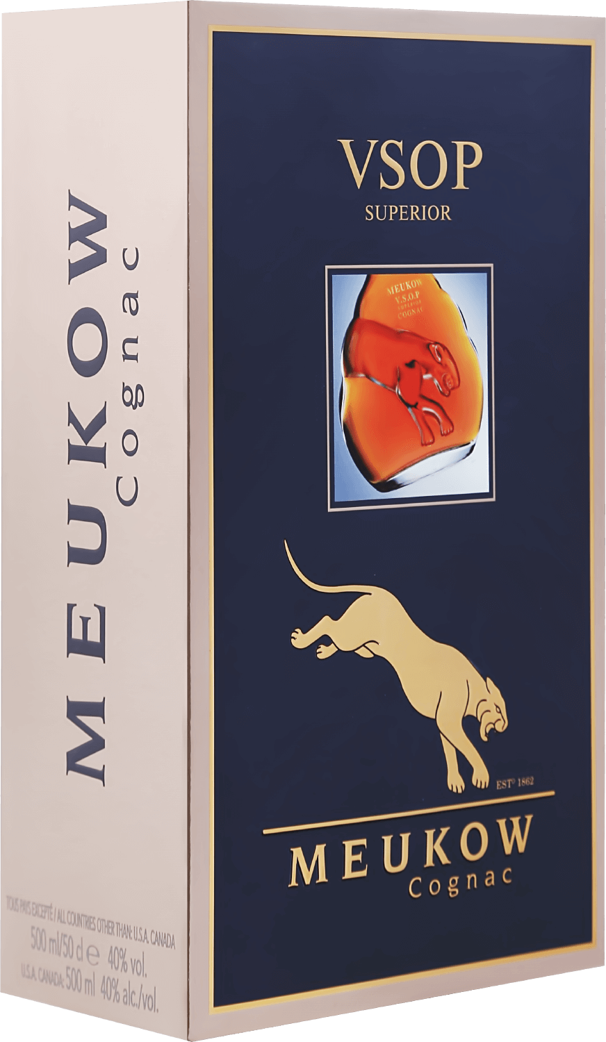 Меуков Коньяк VSOP Сюперьор в подарочной упаковке - 0.5&nbsp;л