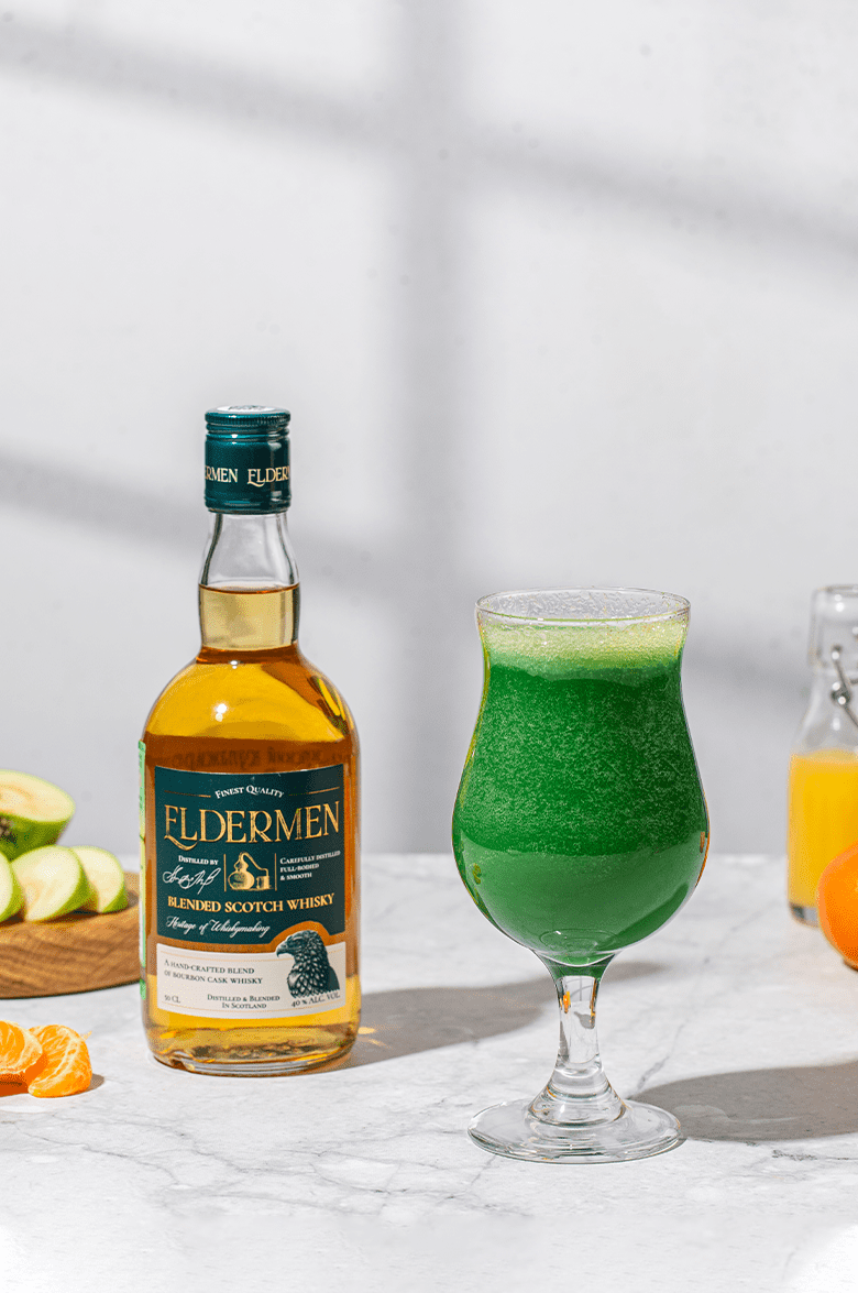 Элдермен Блендед купажированный виски в подарочной упаковке с 2 бокалами 0.5&nbsp;л