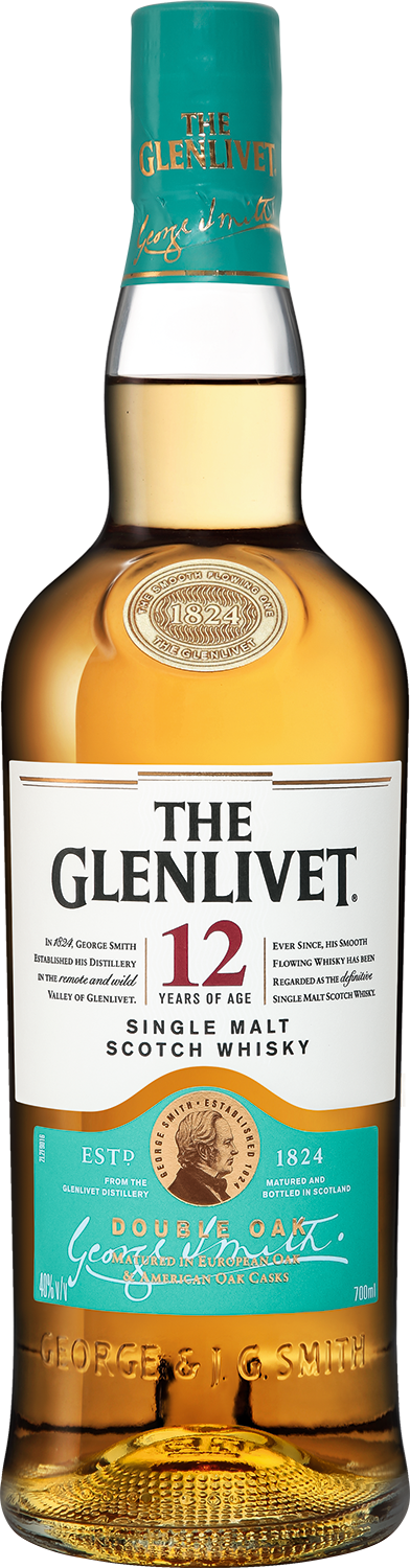 Гленливет Сингл Молт 12 Лет солодовый виски 0.7&nbsp;л
