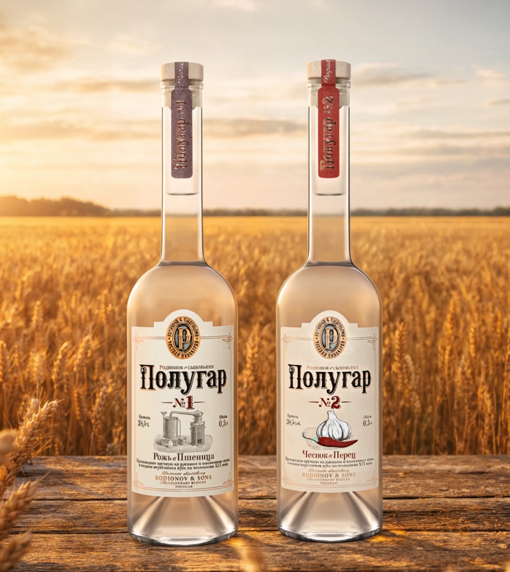 Полугар №1 Рожь и Пшеница 0.5&nbsp;л