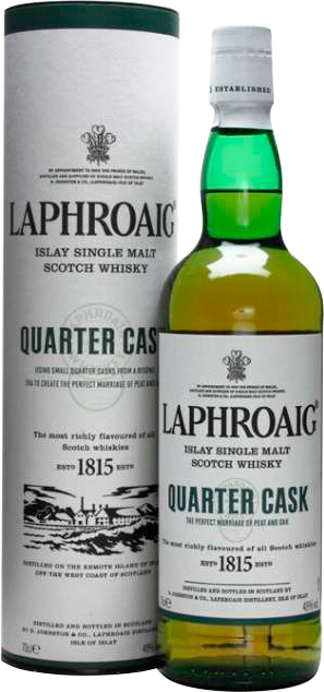 Лафройг Айла Квотер Каск Сингл Молт Виски в подарочной упаковке 0.7&nbsp;л