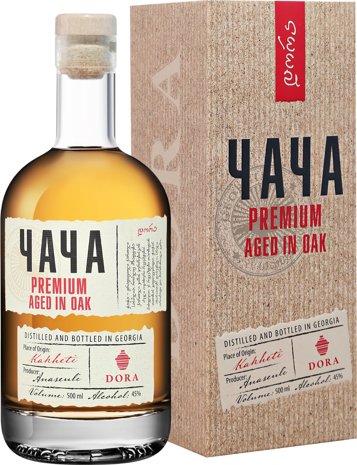 Чача Асканели Премиум Дора в подарочной упаковке - 0.5&nbsp;л