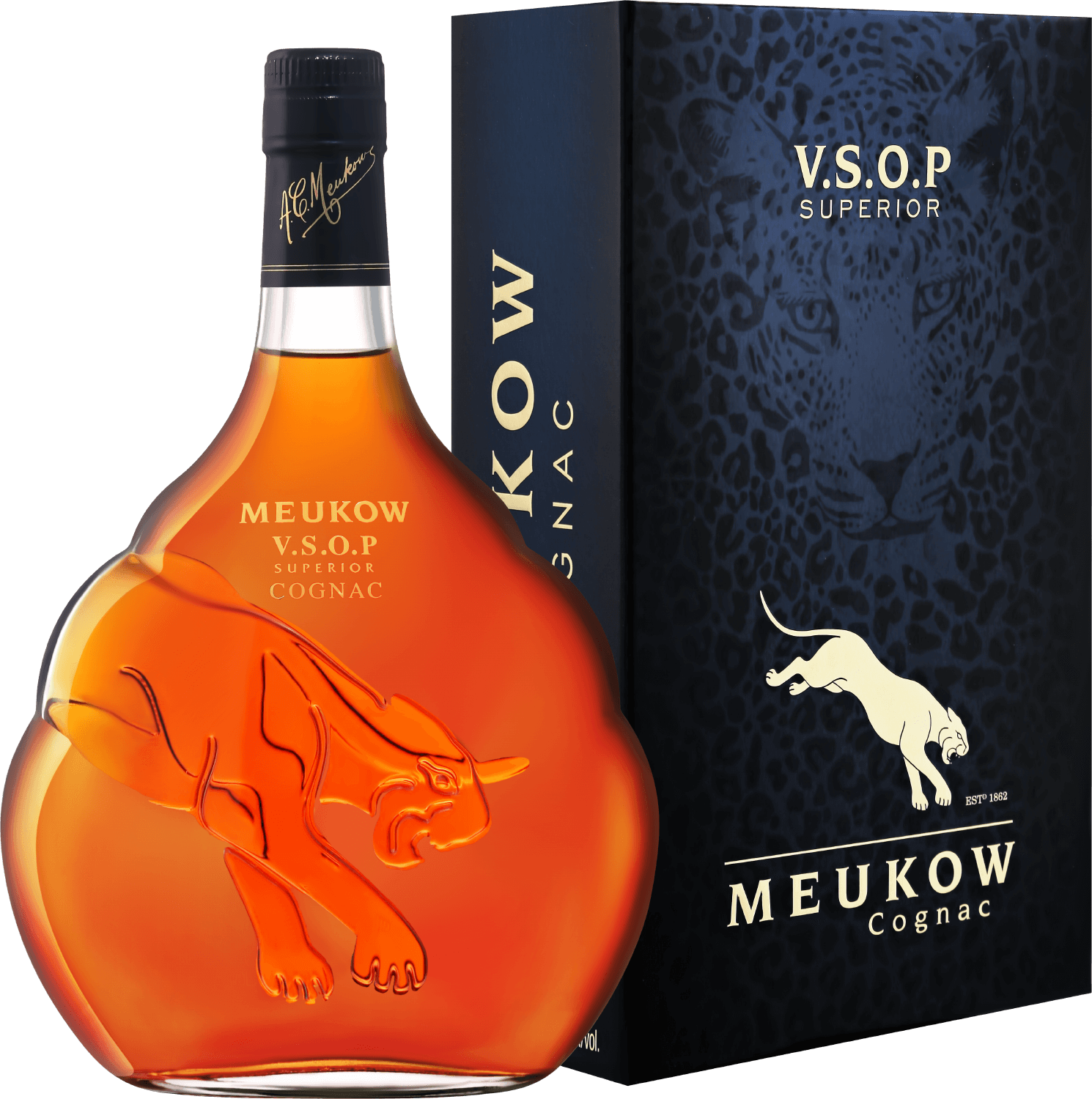 Меуков Коньяк VSOP Сюперьор в подарочной упаковке - 0.7&nbsp;л