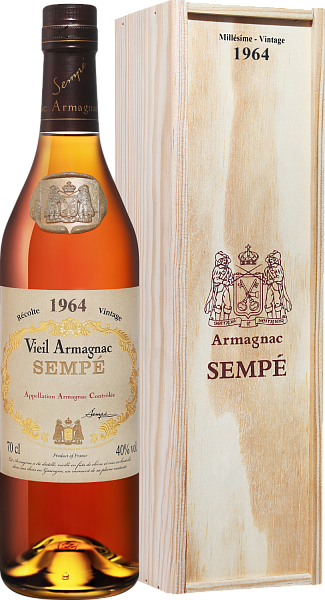Sempe Vieil Vintage 1964 Armagnac AOC (Подарочная упаковка), 0.7 л в Москве