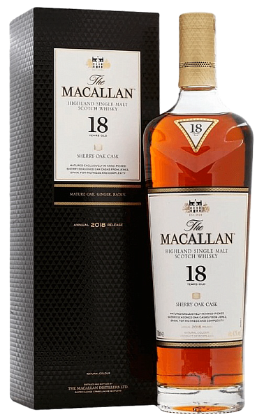 Macallan Sherry Oak Cask Highland Single Malt Scotch Whisky 18 y.o. (Подарочная упаковка), 0.7 л в Москве