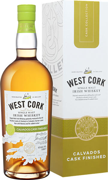 West Cork Small Batch Calvados Cask Finished Single Malt Irish Whiskey (gift box), 0.7 л в Москве