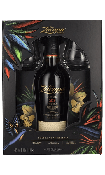 Zacapa Centenario Solera Gran Reserva 23 y.o. (gift box with 2 glasses), 0.7 л в Москве