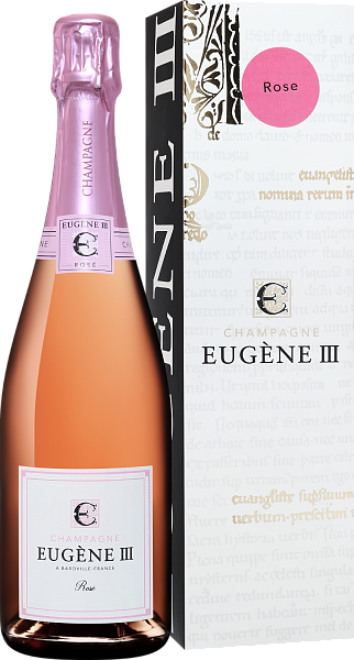 Eugene III Rosé Brut Champagne АOC Coopérative Vinicole de la Région de Baroville (Подарочная упаковка), 0.75 л в Москве