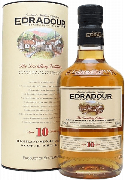 Edradour Highland Single Malt Scotch Whisky 10 y.o. (Подарочная упаковка), 0.7 л в Москве