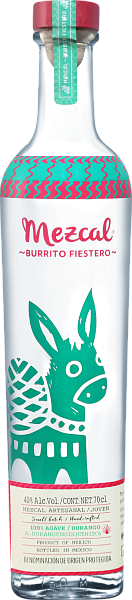 Burrito Fiestero Mezcal Joven Cenizo, 0.75 л в Москве
