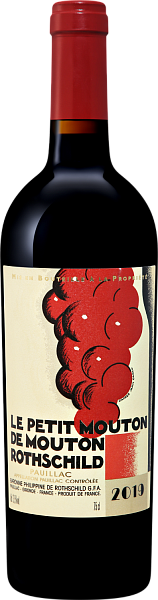 Вино Le Petit Mouton de Mouton Rothschild Pauillac AOC Chateau Mouton Rothschild, 0.75 л в Москве