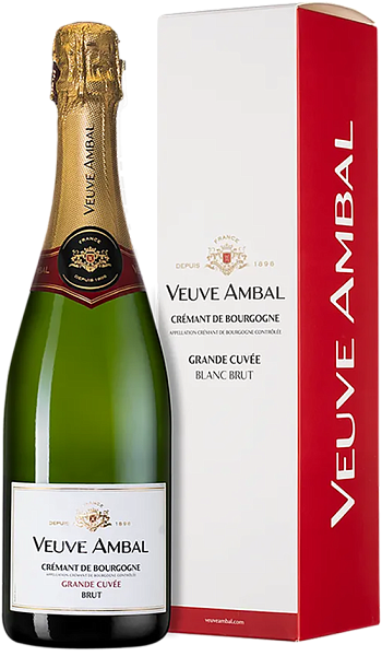 Grande Cuvee Blanc Cremant de Bourgogne AOC Brut Veuve Ambal (Подарочная упаковка), 0.75 л в Москве