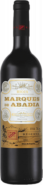 Marques de Abadia Reserva Rioja DOCa Bodegas El Cidacos, 0.75 л в Москве