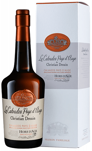 Calvados Hors d'Age 18 Years Old Pays d'Auge AOC Christian Drouin (Подарочная упаковка), 0.7 л в Москве