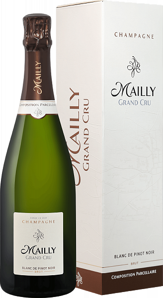 Игристое вино Mailly Grand Cru Brut Blanc de Pinot Noir Champagne АОС (Подарочная упаковка), 0.75 л в Москве