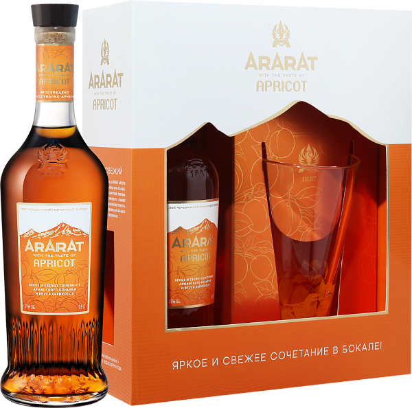 ARARAT Apricot (gift box with a glass), 0.5 л в Москве