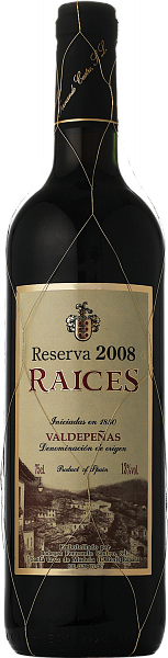 Raices Reserva Valdepenas DO Bodegas Fernando Castro, 0.75 л в Москве