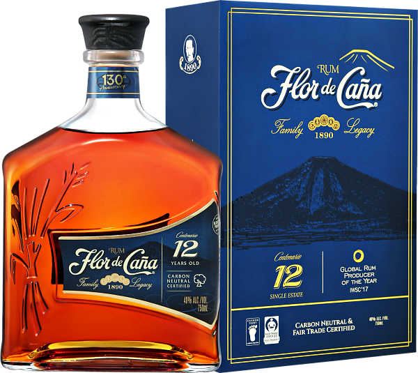 Flor de Cana 12 Centenario Licorera de Nicaragua (Подарочная упаковка), 0.75 л в Москве