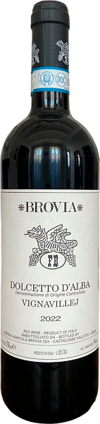 Вино Vignavillej Dolcetto d'Alba DOC Brovia, 0.75 л в Москве