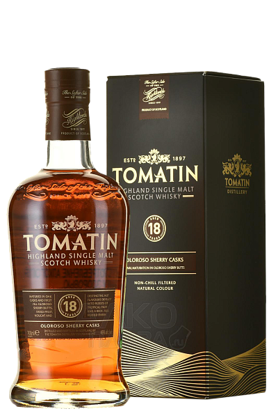 Tomatin Highland Single Malt Scotch Whisky 18 y.o. (Подарочная упаковка), 0.7 л в Москве