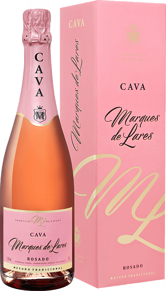 Marques de Lares Rosado Brut Cava DO Lopez Morenas  (Подарочная упаковка), 0.75 л в Москве
