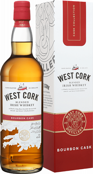 West Cork Bourbon Cask Blended Irish Whiskey (Подарочная упаковка), 0.7 л в Москве