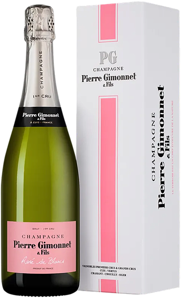 Rose de Blancs Premier Cru Brut Champagne AOC Pierre Gimonnet & Fils (Подарочная упаковка), 0.75 л в Москве