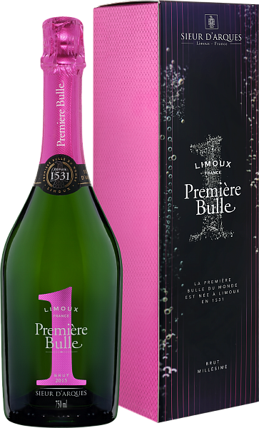 Premiere Bulle Brut Blanquette de Limoux AOC Sieur d‘Arques (Подарочная упаковка), 0.75 л в Москве