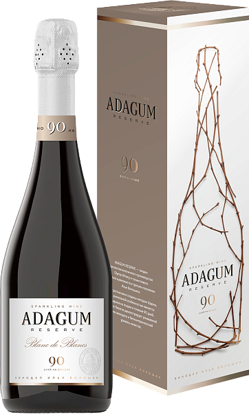 Adagum Reserve Blanc de Blancs (Подарочная упаковка), 0.75 л в Москве