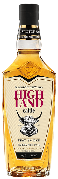 Highland Cattle Peat Smoke Blended Scotch Whisky, 0.5 л в Москве
