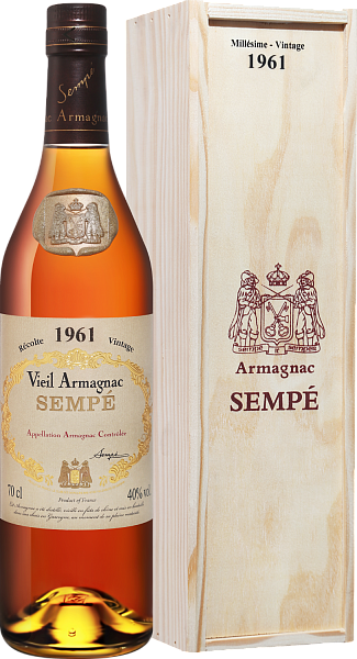 Sempe Vieil Vintage 1961 Armagnac AOC (Подарочная упаковка), 0.7 л в Москве
