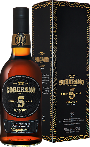 Soberano Reserva 5 Gonzalez Byass (Подарочная упаковка), 0.7 л в Москве
