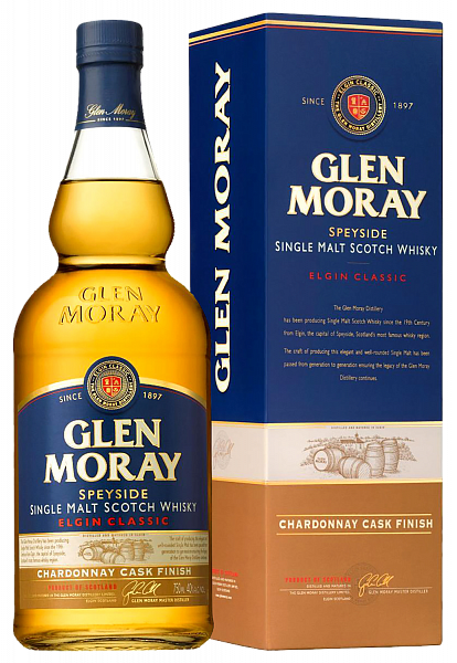 Glen Moray Elgin Classic Chardonnay Cask Finish Speyside Single Malt Scotch Whisky (Подарочная упаковка), 0.7 л в Москве