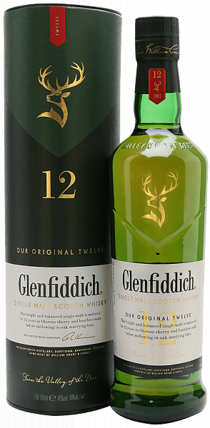 Glenfiddich Single Malt Scotch Whisky 12 y.o. (Подарочная упаковка), 0.75 л в Москве
