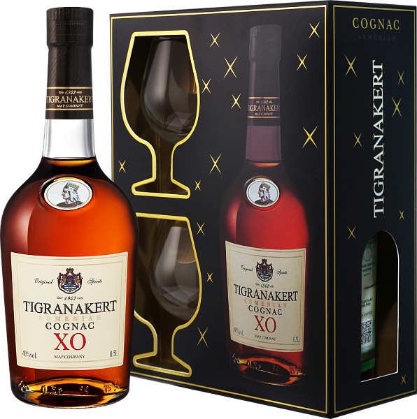 Tigranakert XO (gift box with 2 glasses), 0.5 л в Москве