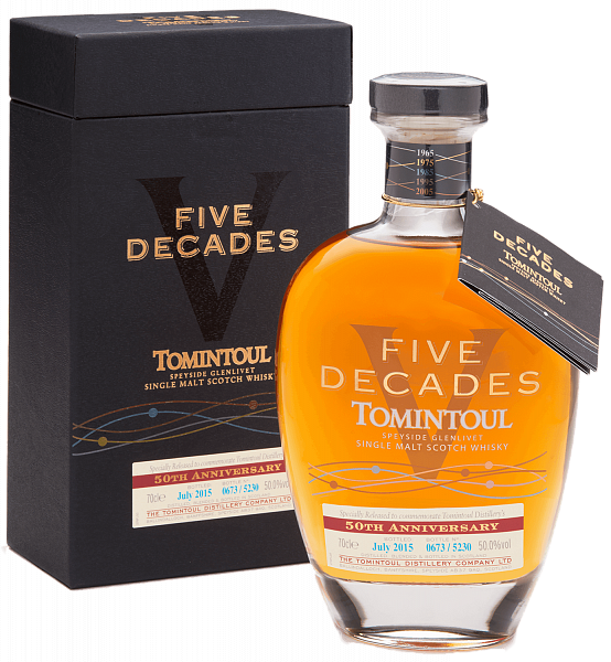 Tomintoul Five Decades Speyside Glenlivet Single Malt Scotch Whisky (Подарочная упаковка), 0.7 л в Москве