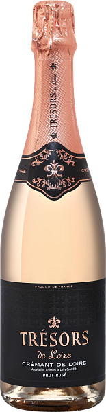 Игристое вино Tresors De Loire Cremant De Loire AOC Brut Rose Joseph Verdier, 0.75 л в Москве