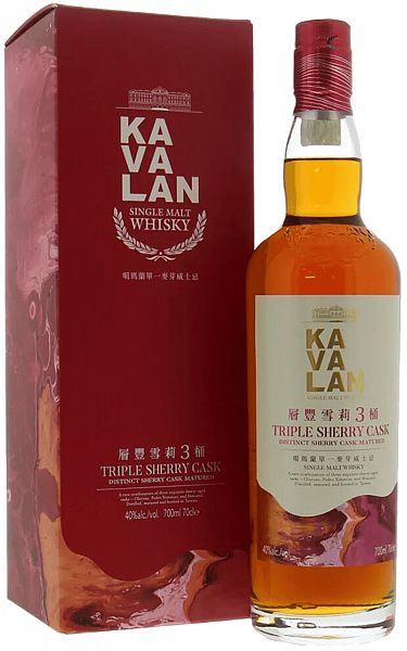 Kavalan Triple Sherry Cask Single Malt Whisky (Подарочная упаковка), 0.7 л в Москве