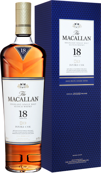 Macallan Double Cask Highland Single Malt Scotch Whisky 18 y.o. (Подарочная упаковка), 0.7 л в Москве