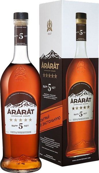 Ararat 5 y.o. (gift box with cards), 0.7 л в Москве