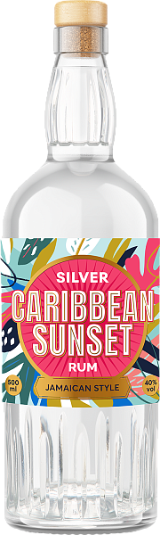 Caribbean Sunset Jamaica Rum Silver