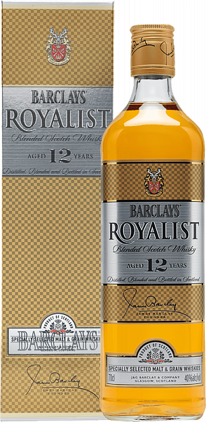 Barclays Royalist 12 y.o. Blended Scotch Whisky (Подарочная упаковка), 0.7 л в Москве