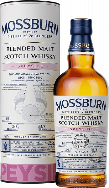 Mossburn Signature Casks Speyside Blended Malt Scotch Whisky (Подарочная упаковка), 0.7 л в Москве