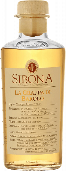 Sibona La Grappa di Barolo, 0.5 л в Москве