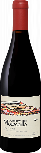 Pinot Noir Haute Vallée de l’Aude IGP Domaine de Mouscaillo, 0.75 л в Москве