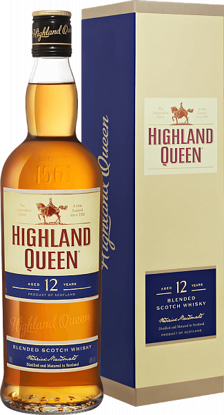 Highland Queen Blended Scotch Whisky 12 y.o. (Подарочная упаковка), 0.7 л в Москве