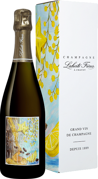 Игристое вино Les Empreintes Millesime Champagne AOС Laherte Freres в подарочной упаковке, 0.75 л в Москве